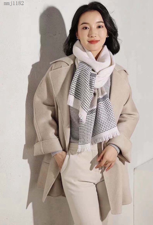 CHANEL爆款女士羊絨圍巾 香奈兒2021專櫃新款雙面披肩圍巾  mmj1182