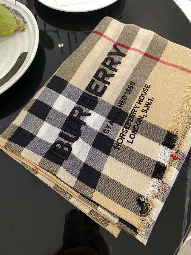 Burberry喀什米爾高原山羊絨圍巾披肩 巴寶莉2021新款圍巾  mmj1189