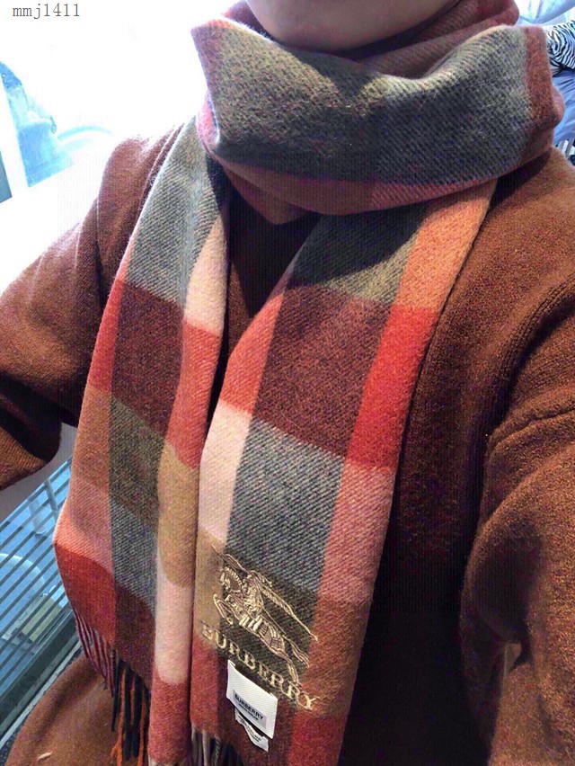 Burberry秋冬單品情侶款羊絨圍巾 巴寶莉2021新款格子圍巾  mmj1411