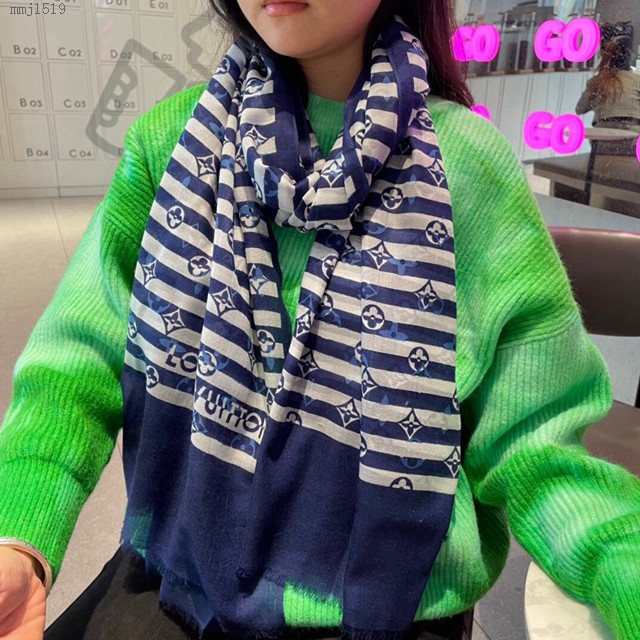 Louis Vuitton高端品質圍巾 路易威登Bestiary羊絨長巾 LV原單新款羊絨女士圍巾  mmj1519