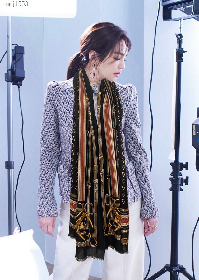 Gucci經典印花羊絨圍巾 古馳純羊絨經典logo圖案羊絨長巾披肩  mmj1553