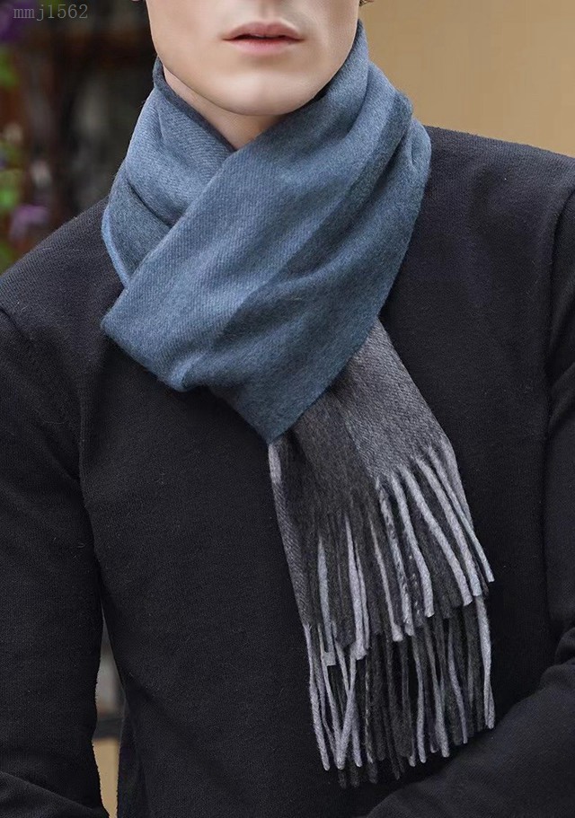 Burberry最新男士雙色純羊絨圍巾 巴寶莉2021新款男士羊絨圍巾  mmj1562