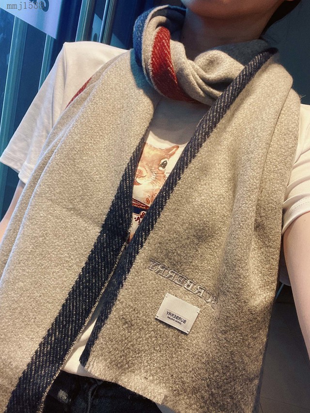 Burberry秋冬新款織格圍巾 巴寶莉2021新款女士羊絨圍巾  mmj1588