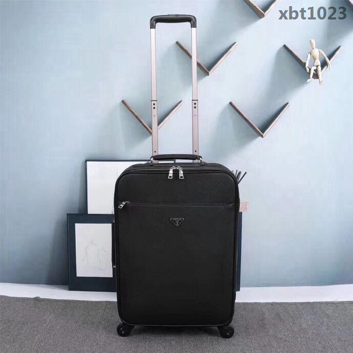 普拉達PRADA 經典款 空少登機箱 商務休閒 輕便方向輪 加厚梯形鋁合金拉杆 16寸登機箱  xbt1023