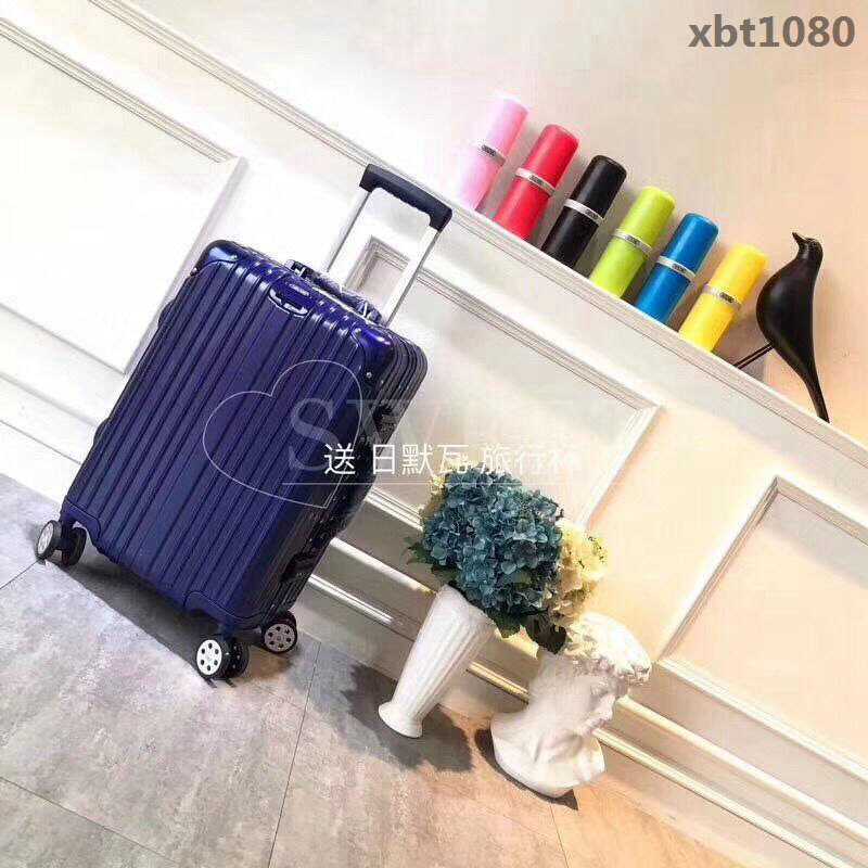 RIMOWA日默瓦 經典款拉杆箱 pc配鋁鎂合金邊框 代工廠生產 靜音萬向輪 無極拉杆拉箱  xbt1080