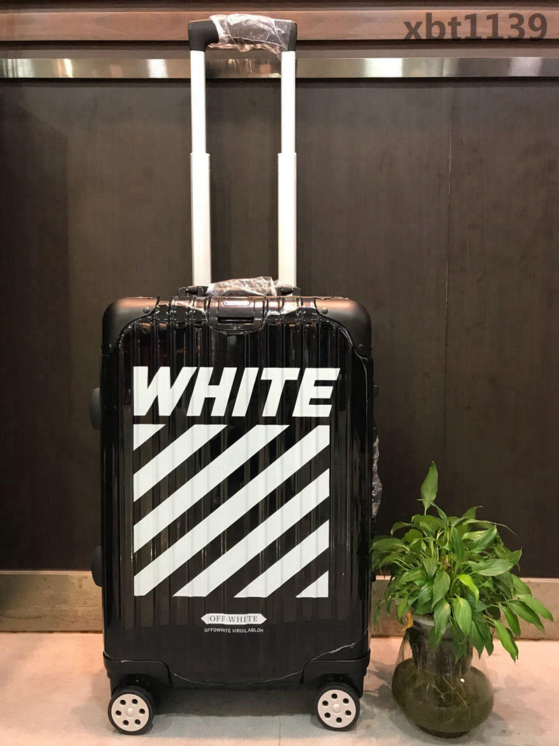 RIMOWA 世界頂級潮牌 OFF WHITE 再度推出 全鋁合金 跨界聯名合作款 Pc材質拉杆箱  xbt1139