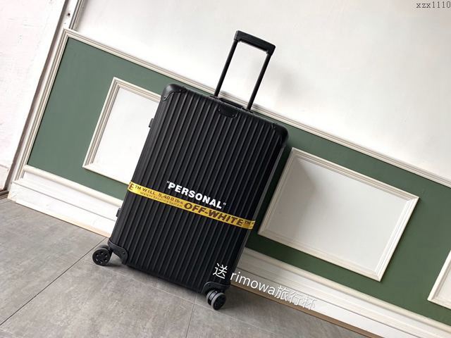Rimowa拉杆箱 66652 Off-White與RIMOWA全新聯名 全鋁鎂合金旅行箱 日默瓦拉箱 時尚行李箱xzx1110