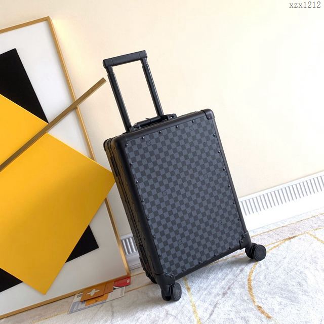 Lv驢牌行李箱 90045 Lv棋盤格拉杆箱 復古形拉箱 登機箱xzx1212