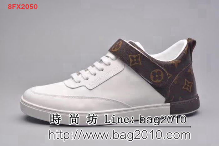 路易威登LV 高端狠貨 原版絲綢皮時尚休閒運動低幫男鞋 8FX2050