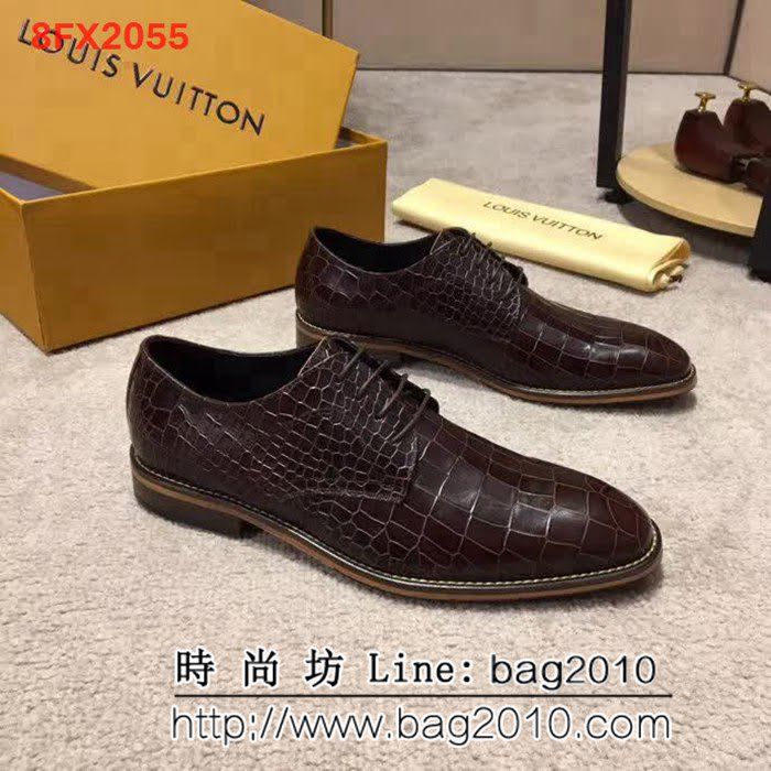 路易威登LV 頂級品質 2019春款專櫃同步發售 男士牛皮鞋 8FX2055
