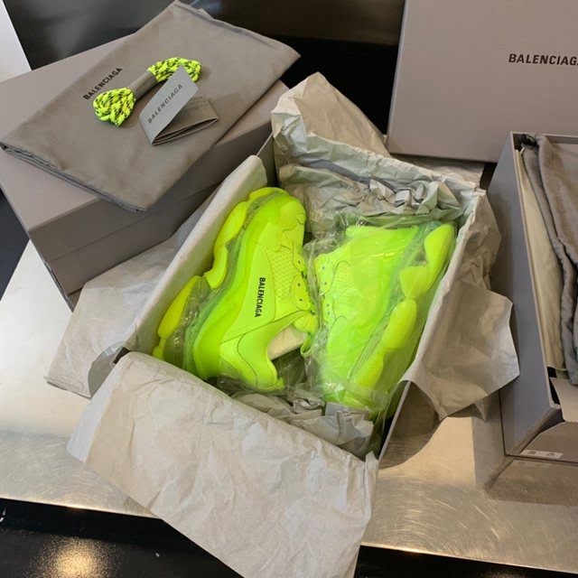 Balenciaga經典款男女鞋 巴黎世家頂級版本Triples氣墊水晶老爹鞋 Balenciaga情侶款老爹鞋  hdbl1157