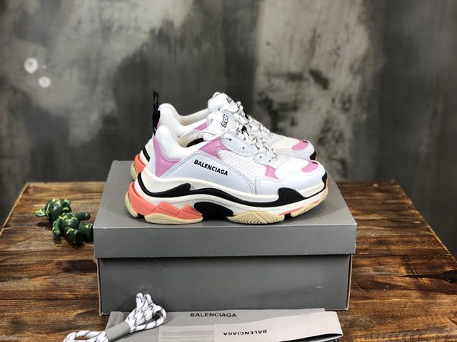 Balenciaga經典款男女鞋 巴黎世家頂級版本Triple S透氣3M反光姥爹復古運動鞋 Balenciaga情侶款老爹鞋  hdbl1173
