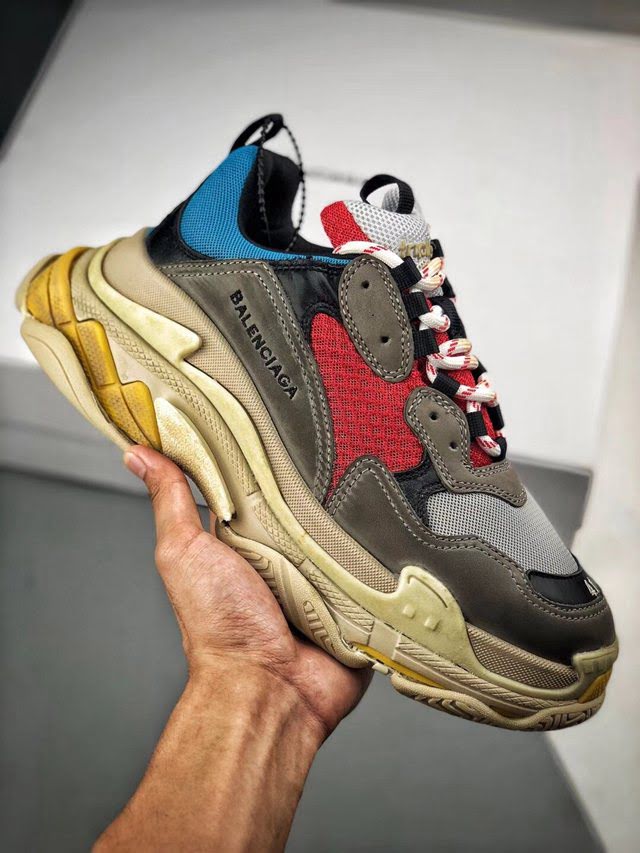 Balenciaga經典款男女鞋 巴黎世家頂級版本Triple-S 17老爹鞋 Balenciaga情侶款老爹鞋  hdbl1229