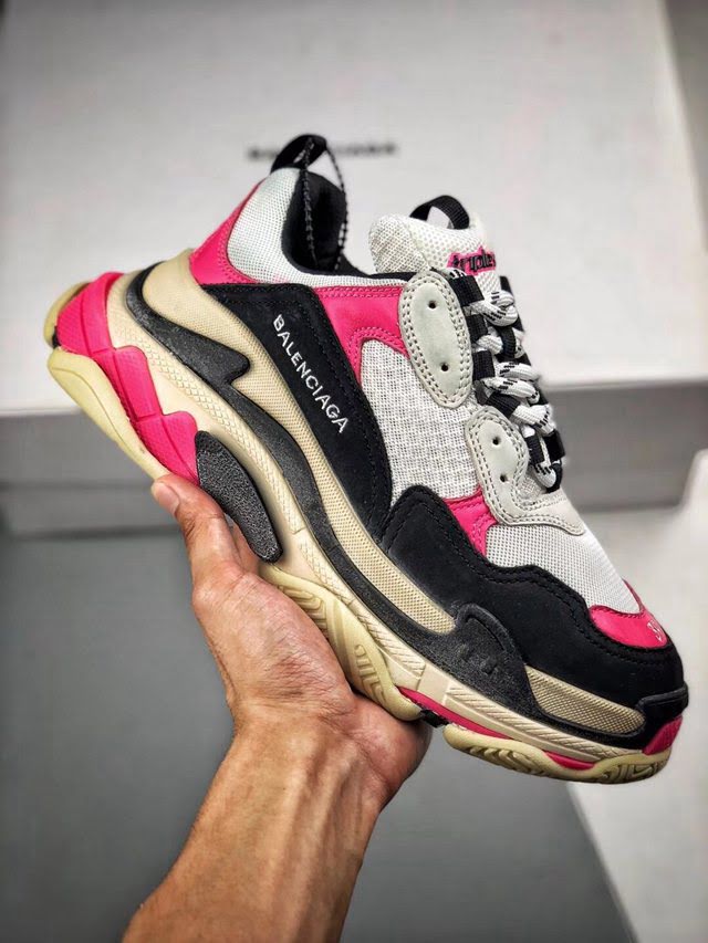 Balenciaga經典款男女鞋 巴黎世家頂級版本Triple-S 17老爹鞋 Balenciaga情侶款老爹鞋  hdbl1232