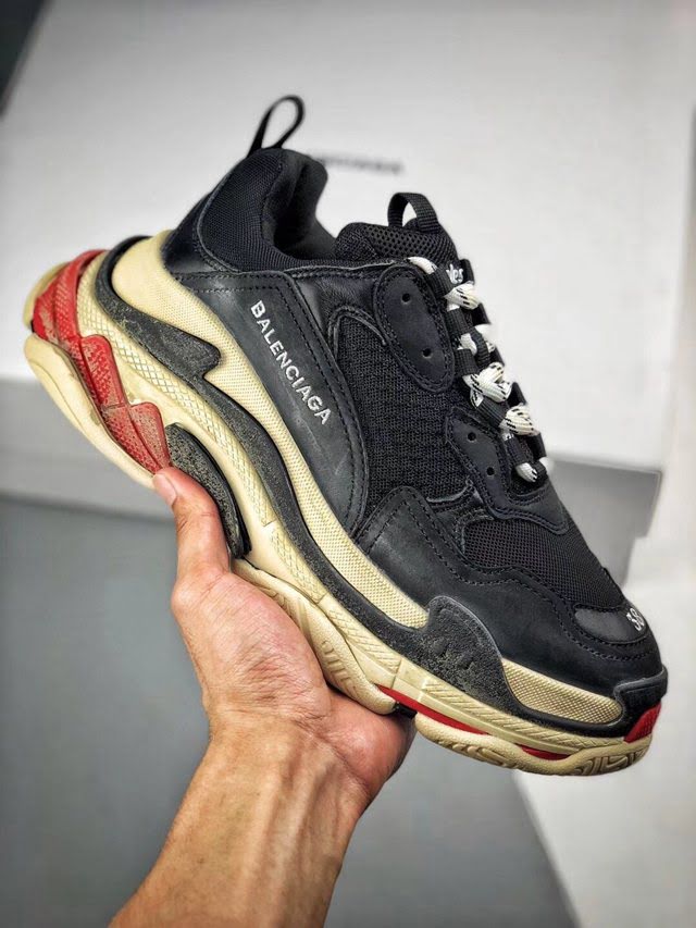 Balenciaga經典款男女鞋 巴黎世家頂級版本Triple-S 17老爹鞋 Balenciaga情侶款老爹鞋  hdbl1233