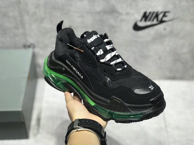 Balenciaga經典款男女鞋 巴黎世家頂級版本Triple S厚底氣墊大底LOGO老爹鞋 Balenciaga情侶款老爹鞋  hdbl1263
