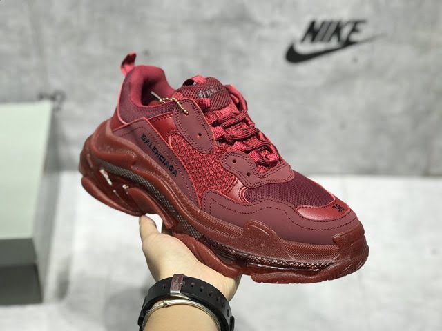 Balenciaga經典款男女鞋 巴黎世家頂級版本Triple S厚底氣墊大底LOGO老爹鞋 Balenciaga情侶款老爹鞋  hdbl1265