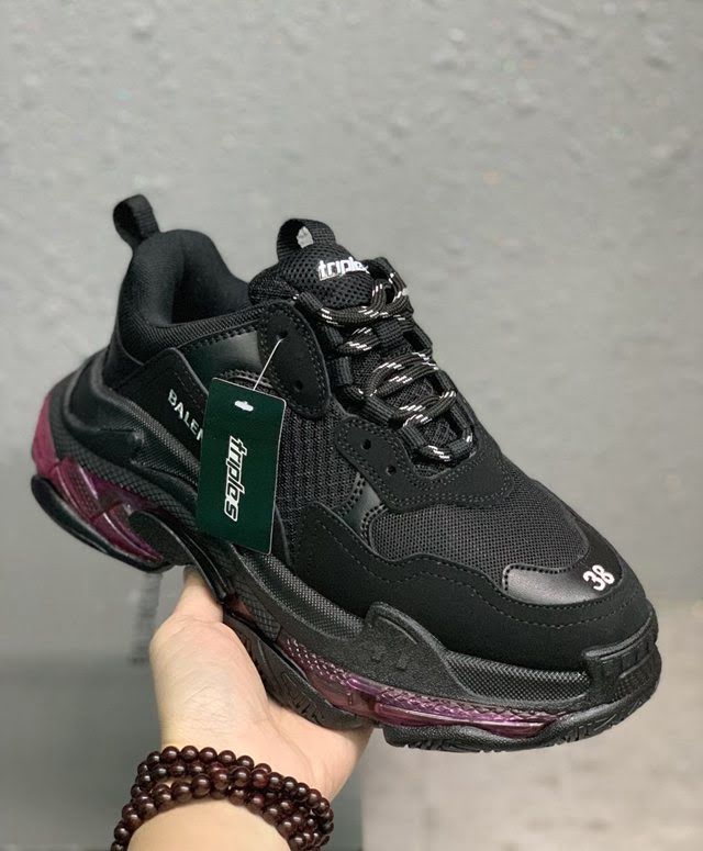 Balenciaga經典款男女鞋 巴黎世家頂級版本Triple S厚底氣墊大底LOGO老爹鞋 Balenciaga情侶款老爹鞋  hdbl1278