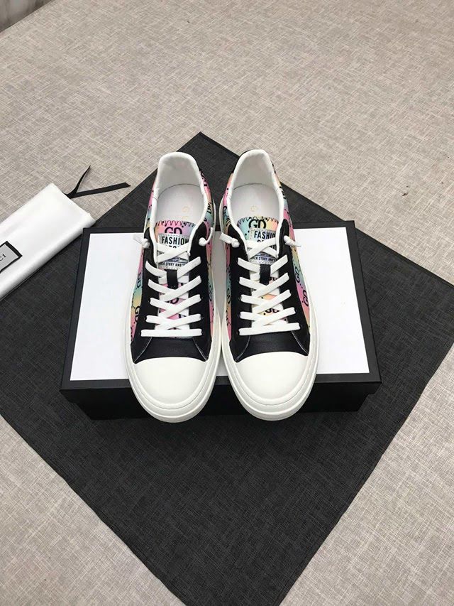 GUCCI男鞋 古馳頂級休閒鞋 2019古奇專櫃同步 潮男必備款 Gucci白色板鞋  hdnx1291