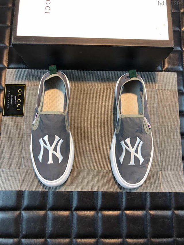 GUCCI男鞋 2019官網新款 專櫃同步 古馳布鞋 Gucci男士休閒鞋  hdnx1292