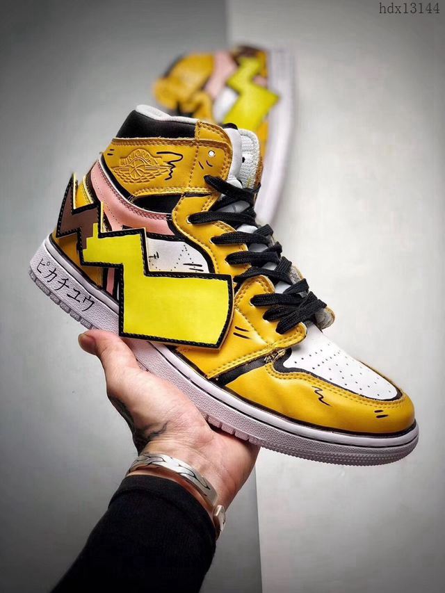 Nike男鞋 手繪皮卡丘配色 耐克休閒鞋 2019新品 高幫休閒板鞋 男女同款  hdx13144