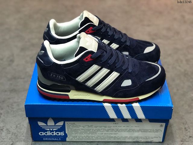 Adidas鞋 阿迪達斯男女鞋 ASIDASZX750復古休閒鞋 三葉草舒適運動慢跑鞋 男女同款  hdx13246