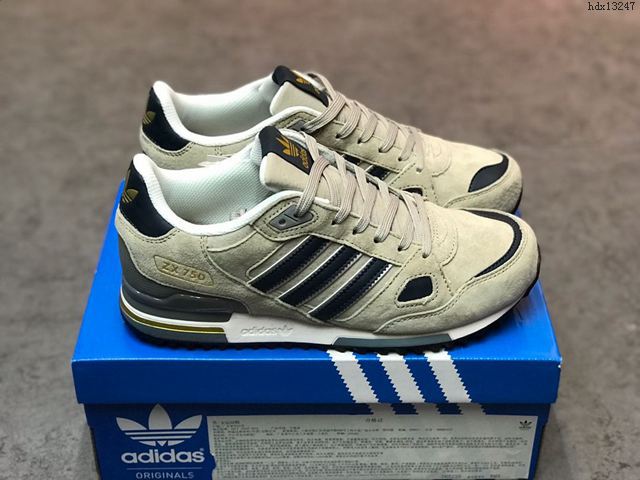 Adidas鞋 阿迪達斯男女鞋 ASIDASZX750復古休閒鞋 三葉草舒適運動慢跑鞋 男女同款  hdx13247