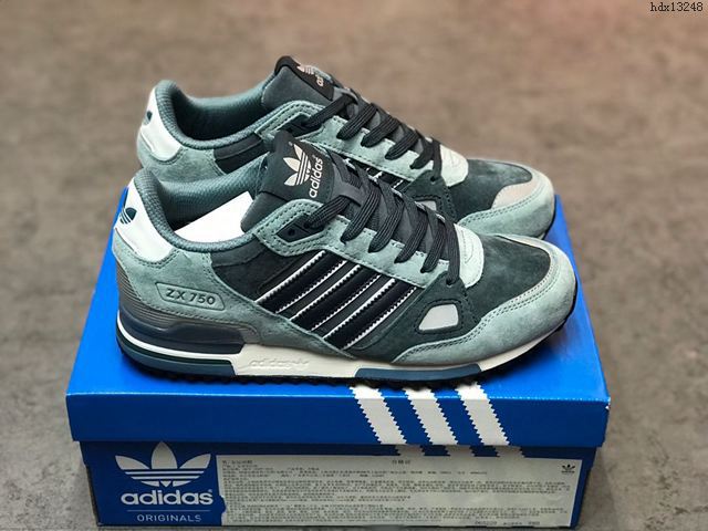 Adidas鞋 阿迪達斯男女鞋 ASIDASZX750復古休閒鞋 三葉草舒適運動慢跑鞋 男女同款  hdx13248