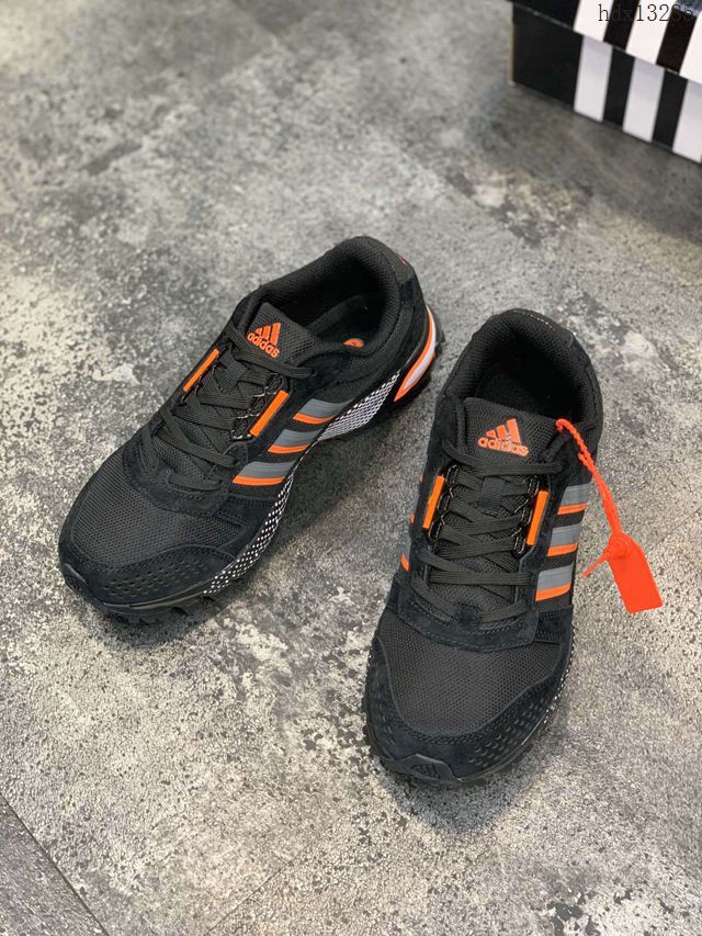 Adidas鞋 阿迪達斯秋冬新品 馬拉松 豬巴加厚網 休閒運動慢跑鞋 男女同款  hdx13285