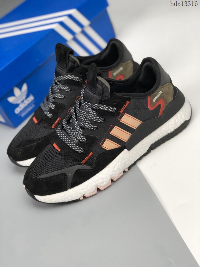 Adidas鞋 QIP-XHB-091807 阿迪達斯2019 Boost聯名夜行者 復古跑鞋 男女同款  hdx13316