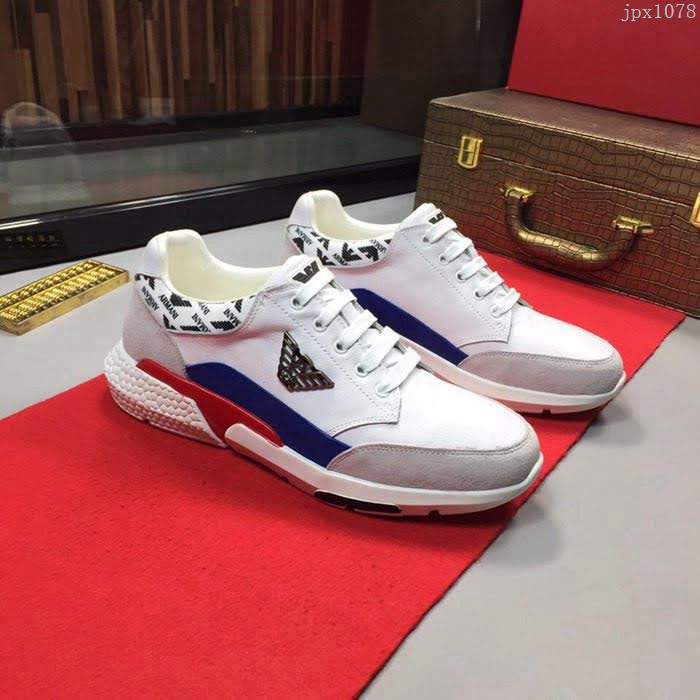 Armani男鞋 2019新款 阿瑪尼高品質男鞋 勁爆款 小牛皮 頂級休閒男鞋  jpx1078