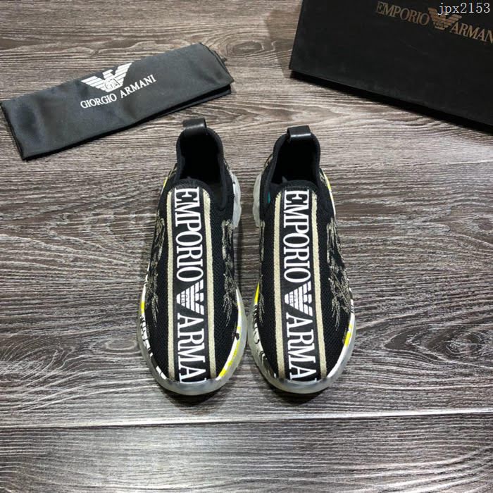 Armani男鞋 2019新款 男士休閒運動鞋 透氣網布 阿瑪尼時尚男鞋  jpx2153