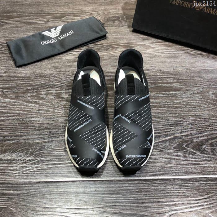 Armani男鞋 2019新款 男士休閒運動鞋 透氣網布 阿瑪尼時尚男鞋  jpx2154