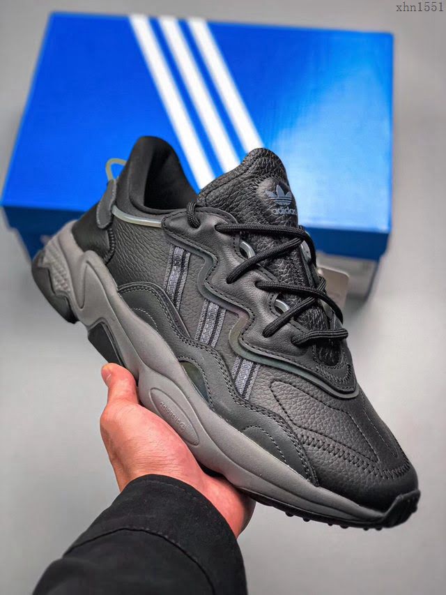 Adidas男女椰子鞋 阿迪達斯皮面椰子水管 Adidas Ozweego Originals Lxcon 2019新款三葉草3M反光復古老爹鞋  xhn1551