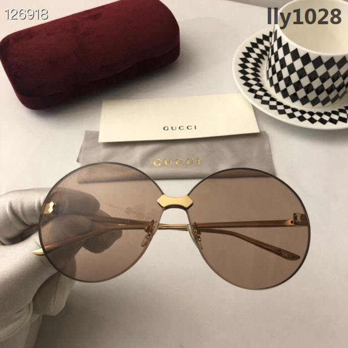 GUCCI古馳 原單正品 2019新款 GG0353S 頂級手工製作 時尚墨鏡  lly1028