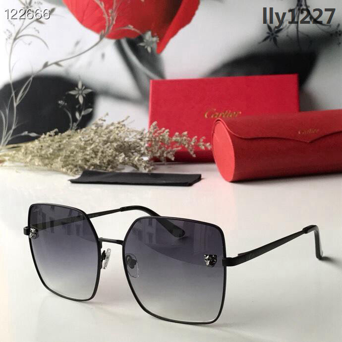 CARTIER卡地亞 CT0128S 時尚大方 超輕鏡腿 方形豹子頭墨鏡 高品質 太陽鏡  lly1227