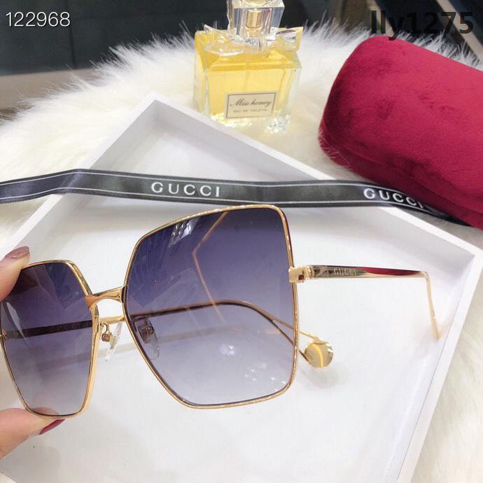 GUCCI古馳 GG0437 官網海報款 官網同步 最新金屬框墨鏡 網紅同款  lly1275