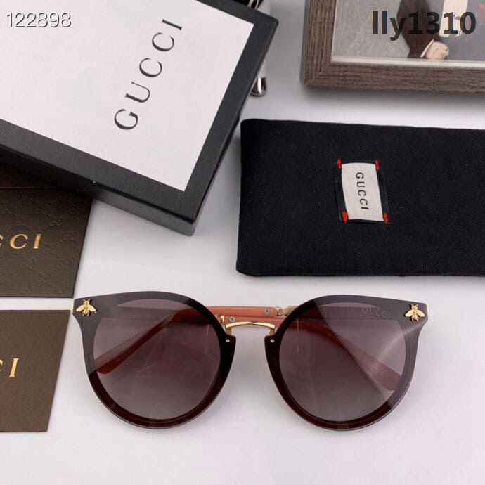 GUCCI古馳 2019新款 偏光防止紫外線 太陽眼鏡 奢華名媛風 適合各種臉型 經典太陽鏡  lly1310