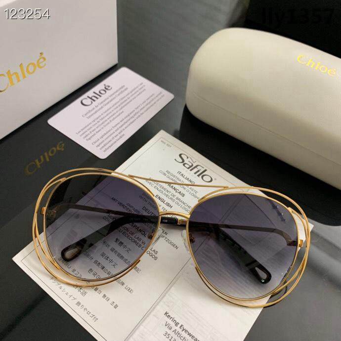 CHLOE克洛伊 2019新款 獨特明朗 時尚爆款 太陽鏡 配鏈  lly1357