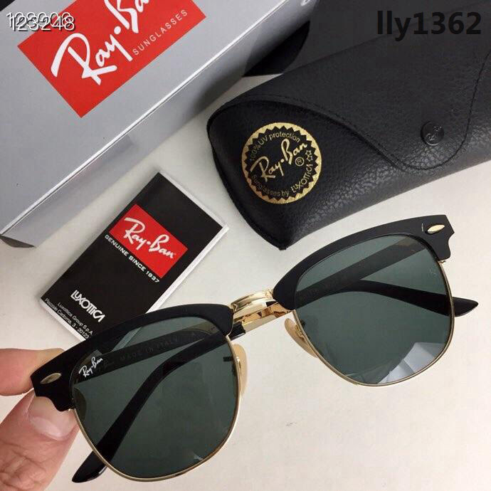 RAYBA* RB3716 金屬復古版 防爆玻璃鏡片 百搭潮框 太陽鏡 男女通用  lly1362