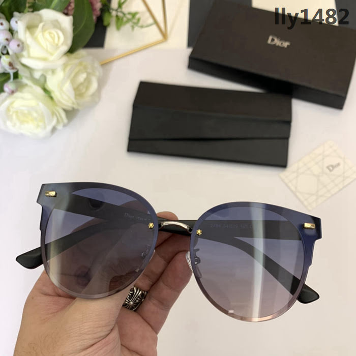 DIOR-迪奧 新款 貓形眼鏡 百搭女款 太陽鏡 大氣優雅 佩戴舒適  lly1482