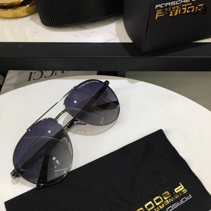 PORSCHE保時捷 2019新款 男款偏光墨鏡 進口寶麗來偏光鏡片 雙色電鍍 佩戴舒適 高品質男款墨鏡  lly1559