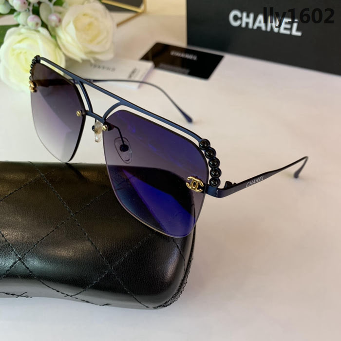 CHANEL香奈兒 8027 經典珍珠款 2019秋夏新款 大方框 糖果色 太陽鏡  lly1602