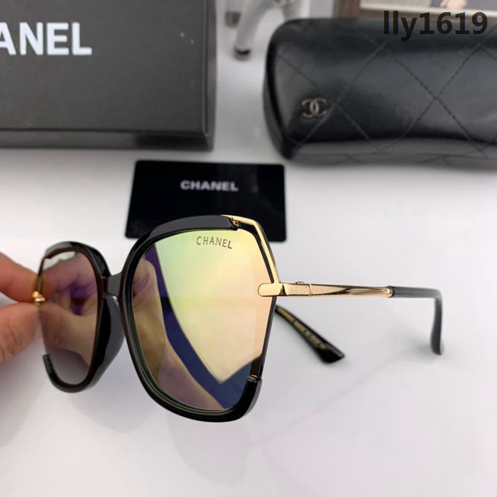 CHANEL香奈兒 2019新款 專櫃同款 寶麗來樹脂偏光鏡片 時尚百搭 女款太陽鏡 3428  lly1619
