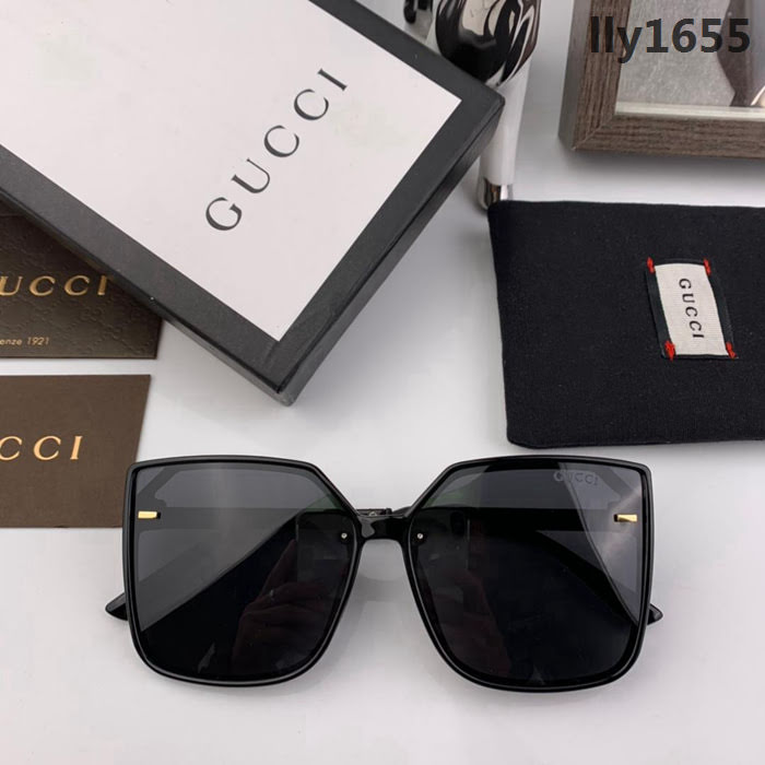 GUCCI古馳 2019新款 網紅同款 寶麗來樹脂偏光鏡片 女款太陽鏡 時尚百搭 2958  lly1655