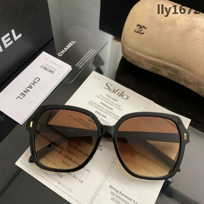 CHANEL香奈兒 19年開春新款 潮流爆款 時尚方框太陽鏡 高品質 網紅潮款墨鏡  lly1672