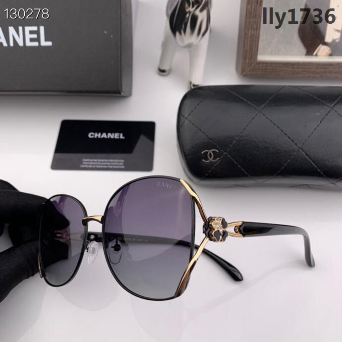 CHANEL香奈兒 19年開春新款 潮流爆款 時尚圓框太陽鏡 高品質  網紅潮款墨鏡 X7990  lly1736