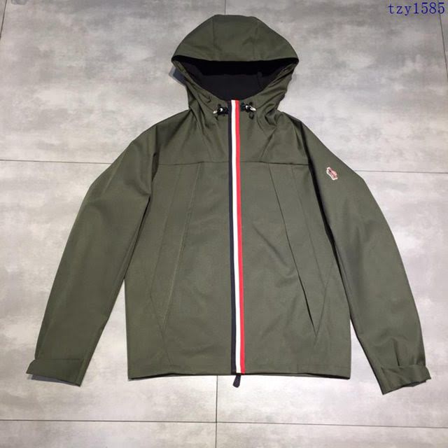Moncler外套 19春夏新款 盟可睞男士拉鏈連帽上衣 黑色  tzy1585