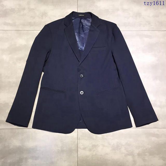 Armani男裝 19春夏新款西裝 阿瑪尼藏青色男外套  tzy1611