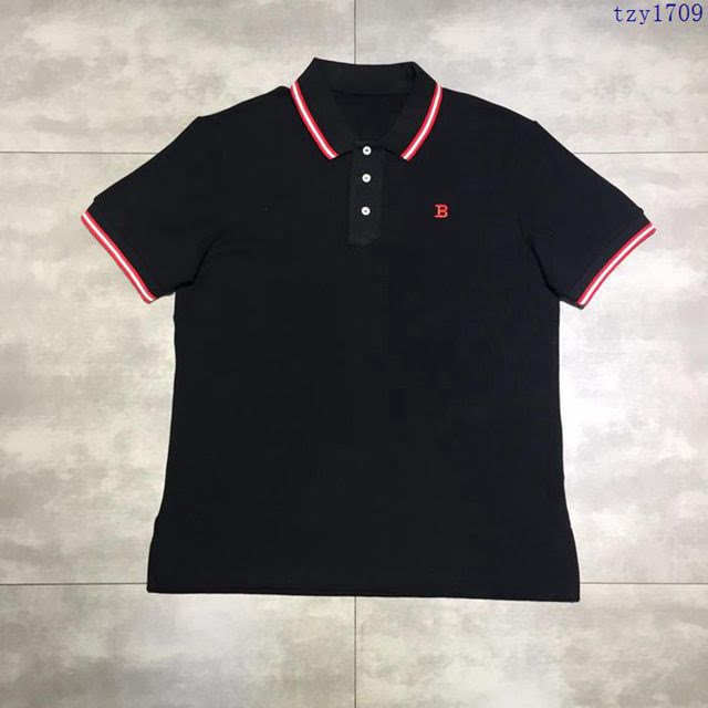 Bally男士短袖 19春夏新款 巴利polo衫 黑色  tzy1709